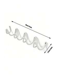 Creative Wave Design Metal Wall Hooks - Elegant Nordic-Style Coat And Hat Holders With Smooth Curved Shapes, Suitable For Home Organization, Hotel Decoration, And Fashion Store Displays, Multi-Function Hooks For Hanging Jackets, Hats, Bags, Umbrellas - Multicolor - View 29