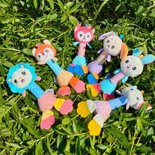 Sonajero para bebé, sonajero suave de mano con papel crujiente, juguete interactivo colorido para el vínculo entre padres e hijos, regalo para bebé - Multicolor - Ver 4