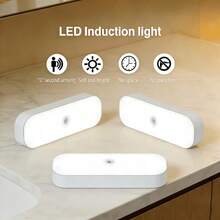 VOLACI 1pc Motion Sensor Magnetic LED Night Light, Wireless Wall Lamp, Under Cabinet Lighting, Home Bedroom, Hallway, Closet Motion Sensor Light, USB Rechargeable, Long-Lasting Power - Multicolor - View 13