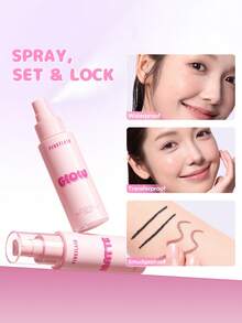 PINKFLASH Pink 24H Long-Lasting Oil-Control Setting Spray, Waterproof, Sweat-Resistant, Moisturizing, Can Be Used As Toner And Setting Spray, Suitable For Gen Z And Y2K Makeup, Valentine's Day And New Year Gift F32 - #0003 - View 9