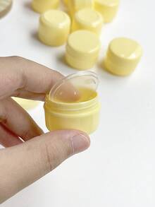 10個純色極簡旅行分裝瓶 防漏旅行收納瓶 適用粉末與乳霜的化妝品分裝罐 - 黃色 - 查看 2