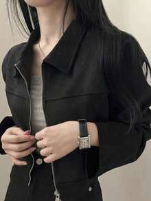 Women Coats - Black - View 7