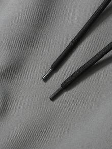 男士寬鬆工裝褲，春秋款，品牌，多口袋，耐穿，錐形褲腿，日常穿搭輕鬆 - 灰色 - 查看 7