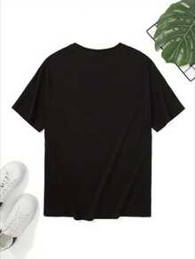 Men T-Shirts - 黑色 - 查看 2