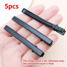 5 Stücke 8x60mm 8x80mm flache Metall-Haarspangen-Clips mit einzelner Zange, Schmuckbasis für DIY-Haarspangen, Schmuckherstellungszubehör - Verschiedenfarbig - Übersicht 14