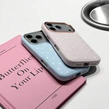 【新商品 春夏新作 】【韓国 オシャレ人気】高級レストランスマホケース 韓国かわいい新デザインのスマホiphone17ケーススマホケース かわいい iPhone16ケース、耐衝撃性、iPhone17Proケース16 Pro Max/15 Pro/14/13に適合 - ブルー - チェックする 4