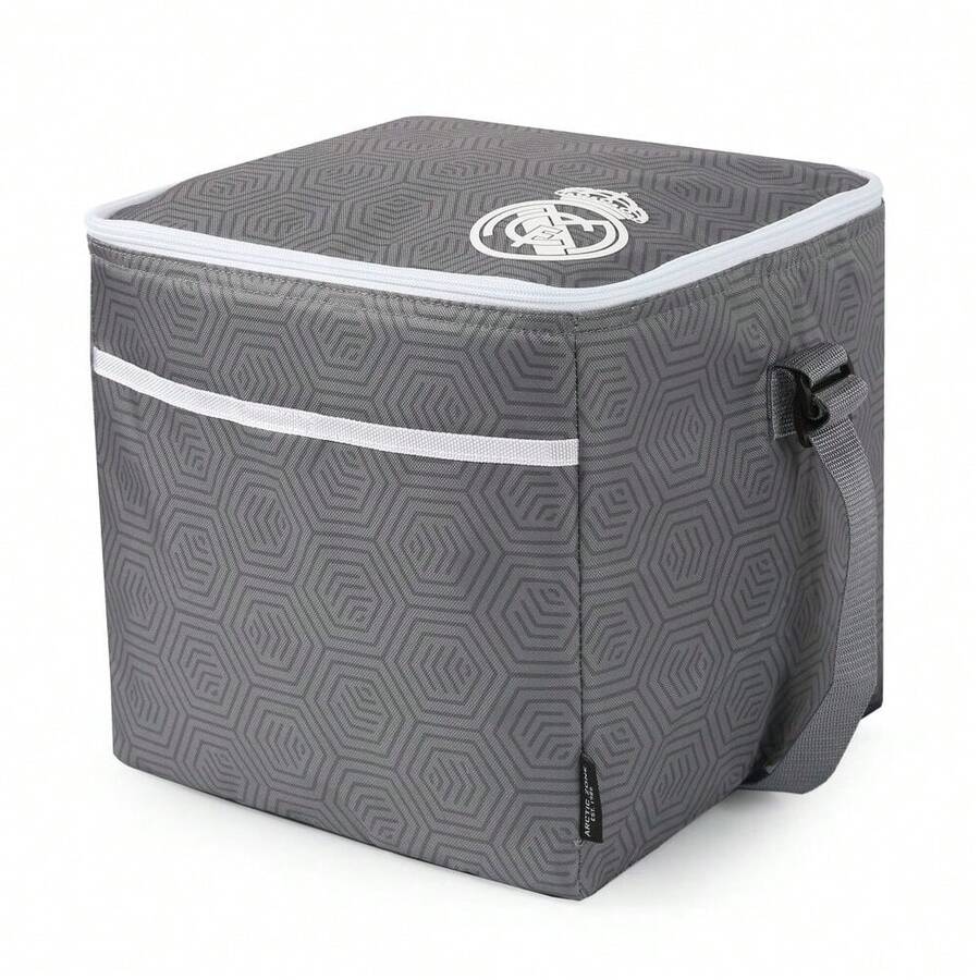 Real Madrid Foldable Lunch Bag 20 L (20000 Ml), 30x27.9x27.9 Cm, 600D Polyester, Thermal Cooler With Shoulder Strap, Zipper And Insulated Lining - Option 7 - View 1