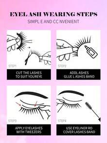MAANGE 10 Pairs Black Pointed Cartoon Eyelashes/Eyelash Set, 10-12mm, Japanese/Korean Idol Style, Exaggerated False Eyelashes For K-Pop/J-Pop Style Cosplay, Black Cartoon Style Fairy Eyelashes, Dry, Thin Lower Lashes, Suitable For Beginners Daily Use - Spiky Manga Lashes - View 8