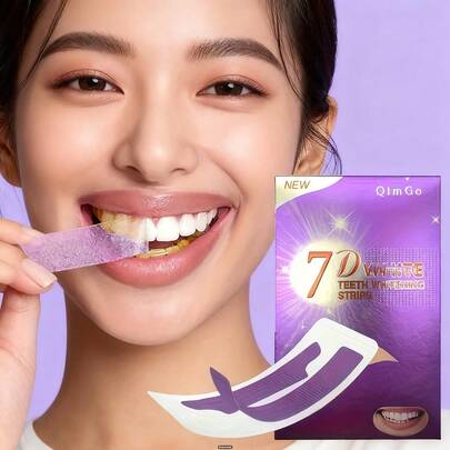 Tiras blanqueadoras de dientes moradas PAP, blanqueamiento dental, limpieza profunda, aliento fresco, blanqueamiento dental, tiras blanqueadoras de dientes moradas para el hogar y viajes