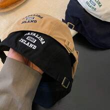 1件新款韓式貝雷帽批發 日系休閒刺繡字母可正反戴女款男款貝雷帽 - 彩色 - 查看 13