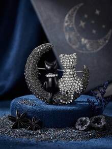 Luxury Rhinestone Cat Brooches - Animal Pins For Women Unisex Casual Party Jewelry Accessories / Friends Gifts Badges Decoration - Cat - View 11