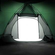 2 Person Green Polyester Dome Tent 220x133x113cm Camping Tent Sleeping Cabin Water Resistant Fabric Ventilation Window Night Picnic Festival Travel Nature Beach Holiday Forest Weekend Trip Outdoor Backpacking - C - View 9