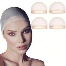 2 Packs Nude Natural Breathable Invisible Wig Caps, Cosplay, Hair Accessories, Hair Caps. Suitable For Performance, Middle-Aged Women Can Also Use, Suitable For Men And Women Cosplay, Dance And Holiday Hair Nets, High-Quality Mesh Wig Caps For Making Wigs, Crochet Wig Caps, Elastic Hair Nets, HD Lace Wig Caps For Wig DIY, Neutral Hair Accessories, Suitable For Any Face Shape, Halloween - View 1