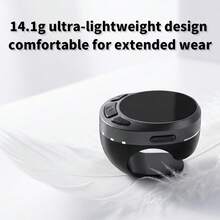 Rolling Ring Finger Mouse Bluetooth Page Turner Wireless Video Controller E-Book Page Turner - Black - View 8