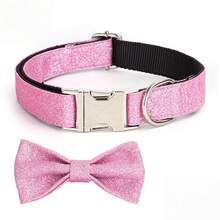 Collar para mascotas con lazo brillante desmontable, accesorio lindo para mascotas para ocasiones de fiesta - Multicolor - Ver 14
