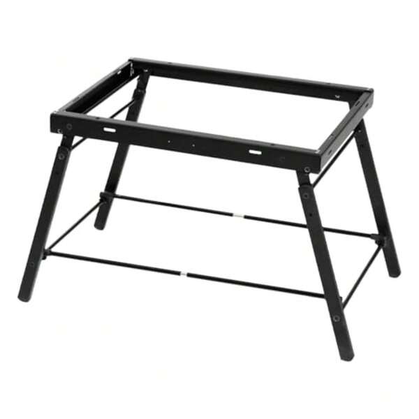 Mesa de campamento - Mesa al aire libre plegable Mesas de campamento resistentes a los óxido Soporte de utilidad plegable Estación de cocina al aire libre Camp Dining Stand Estante de escrit