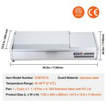Freezers - 1130 X 404 X 280 mm - View 7