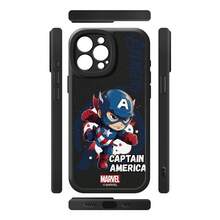 Miniso Marvel Spider-Man Hulk Iron Man Captain America Groot Phone Case Compatible With IPhone 18 Pro/18 Pro Max/17/17 Pro Max/16/17 Pro/15/14/16 Plus/17 Air/IP13/15 Pro/12/11/15 Plus Anti-Fall Anti-Scratch Protective Cover Compatible With Apple - Black - View 3