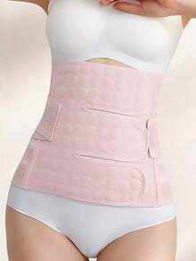3pcs Strong Compression Waist Trimmer, Body Shaping Waist Cincher, Fitness Waist Trainer For Women - Baby Pink - View 1