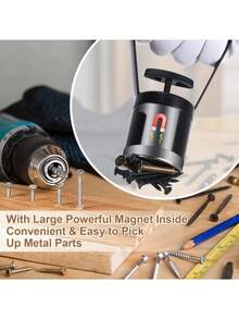 Pull-Type Magnetic Sifter & Picker, Steel Needle Separator, Suitable For Workshop, Construction Site, Machine Tool Iron Filings Cleaning, Magnetic Sweeper - A - View 6
