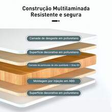 Conjunto Mesa e Cadeira Ajustáveis para Estudo, Altura Regulável para 3-18 Anos – Design Ergonômico, Material Seguro E0, Porta-canetas, Gaveta e Gancho – Cantos Arredondados, Respirável – Durável e Resistente - Azul - Visão 5