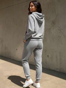 Women Two-Piece Outfits - Light Grey - View 2