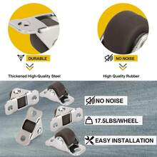 Small Caster Wheels - Naranja - View 8