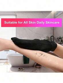 1 Set Of Randomly Colored Deep Exfoliating Gloves, Making The Skin Smooth And Translucent. Bath Scrub Cleaning Gloves, Gentle And Effective Korean Loofah Skin Exfoliating Sponge, Remove Dead Skin And Dirt, - One Size - View 7
