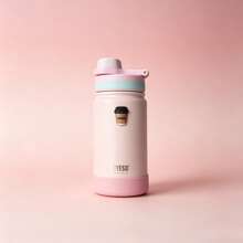 Tyeso 420ml 便攜兒童真空保溫瓶 附咖啡貼紙 防滑矽膠套 防漏 戶外兒童飲水杯 日常使用 - 粉色 - 查看 5