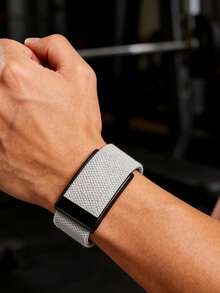 1pc Elastic Nylon Watch Band, Suitable For 5.0/4.0, Breathable Protective Sports Wristband, Compatible With 5.0 Watch Band (Black U-Shaped Adjustable Connector) - 彩色 - 查看 10