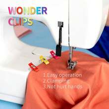 Mini Random Color Positioning Clips - Plastic Patch Sewing Clips - Hand Sewing Fabric Fixing Clips - DIY Craft Clips - 10/20/50/100pcs - A - View 7