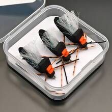 ANFS 3pcs Fly Fishing Flies -Black Foam Cicada Flies, Foam Flies, Size 8#, Ideal For Fly Gift - Multicolor - View 11