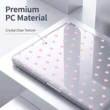 2件裝透明水晶防震保護殼，相容 MacBook/Matebook，全透明硬 PC 外殼附通風孔，緊貼筆電機身，適用 13 Neo/13.3 Air/13.3 Pro/13.6 Air/14.2 Pro/15 Air/16.2 Pro/D16/14 Ultra - 查看 6