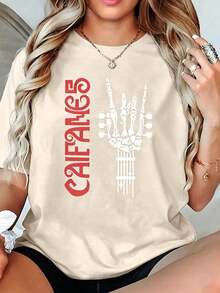 Women T-Shirts - Apricot - View 2