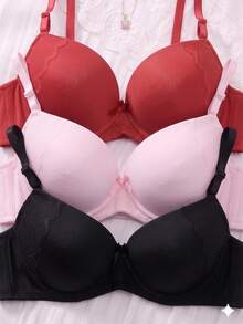 Women Bras & Bralettes - Red - View 5