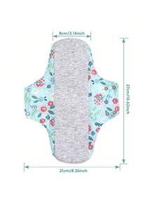 [Soft & Breathable Sanitary Pads] 8pcs Soft & Breathable Women's Sanitary Pads - Strong Absorption, Skin-Friendly Comfort, Washable & Reusable - View 5