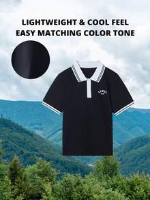 CAMEL CROWN Women's Outdoor Sports T-Shirt, Polo Shirt Short Sleeve Top, Comfortable Breathable Quick-Dry, Suitable For Spring And Summer All Year Round - Phantom Black - View 2