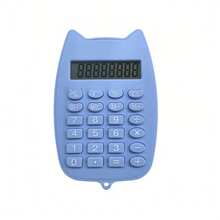 1pc/5pcs Lightweight Pocket Cat-Shaped Calculator, Mini Body Fits In Pencil Case Or Bag For Easy Carrying, Basic Calculation + Memory Function For Daily Accounting, Bottom Hanging Hole Compatible With Lanyard To Prevent Loss, Portable Simple Calculator For Commuting, Library Study, And Business Trips - A - View 12