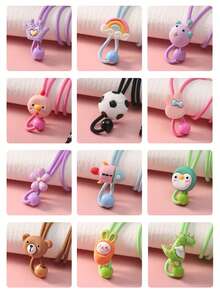 Children's Cartoon Glasses Strap Neck Chain Anti-Drop Elastic Band Fixed Chain Student Glasses Anti-Loss Chain - Multicolor - View 2