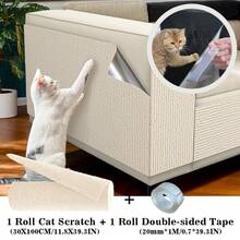 Baofeng 1 Stück Kratzschutz für Möbel langanhaltend Kratzpad mit selbstklebender Rückseite, geeignet für Sofa, Couch, Wand, Katzenbaum und DIY-Kratzbrett zum Klettern für Katzen - Größenauswahl - Übersicht 17