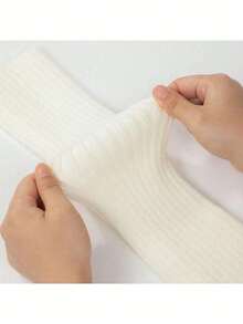 Women Cute Knit Leg Warmer Leg Warmers For Dance, Cozy - White - View 4