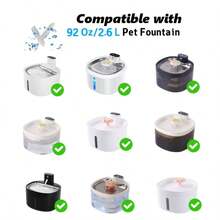 Automatic Pet Water Fountain Replacement Filter And Sponge Set, Suitable For Automatic Pet Water Fountain, 5-Layer Filtration System Replacement Filter For Pet Water Fountain - Multicolor - View 4