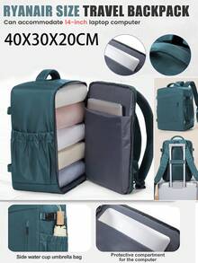 Ryanair 登機包 40x25x20cm 航空公司認可尺寸 旅行後背包 手提包/登機包/短途旅行背包，輕量通勤後背包，時尚學生後背包 筆電包，短途商務旅行行李包，中性純色，旅行/行李箱/航空公司認可後背包，筆電後背包，中性禮物。新舊版本隨機發貨，注意：此連結包含單個後背包和後背包套裝，請務必選擇您想要購買的款式 - 米色 - 查看 13