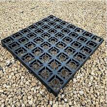 8 X Plastic Driveway Grids Black Plastic Mat For Turf, Grass, Lawn, Path & Gravel Protector Drainage Mat - A - View 3