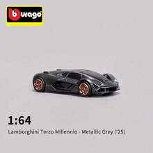 Burago 1:64  Terzo Millennio / Countach Alloy Die-Cast Car Model 2-Piece Set, Collectible Miniature Display Ornament - Multicolor - View 6