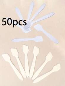 10/50/100 Stücke Mini Make-up Spatel Creme Make-up Masken Löffel, DIY Make-up Werkzeuge Balsam Stift Beauty Werkzeug Set, DIY Gesichts Balsam Misch Spatel Löffel Make-up Werkzeuge Reise Essentials Schulbedarf Urlaub Camping Zubehör Damen Parfum Herren Parfum Strand Parfum Flasche - Weiss - Übersicht 17
