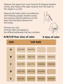 1pc Breathable Round Silicone Self-Adhesive Bra (Apricot) Upgraded Bio-Adhesive Skin-Friendly Medium Adhesion Washable - A-Black - View 6