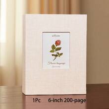 1pc Linen Photo Album, High-End Display Window Design, Acid-Free Inner Pages, Holds 26 Pages, 100 Photos, 4x6/5x7/8*10 Photos, Suitable For Family Memories, Wedding Keepsakes, Anniversary Gifts, Memory Album, Photo Storage, Home Decor Essential - Multicolor - View 17
