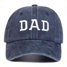 1件裝男士DAD MOM字母刺繡水洗棒球帽，街頭時尚帽，戶外防曬休閒帽，適合春秋旅行、海灘度假 - 多色 - 查看 4