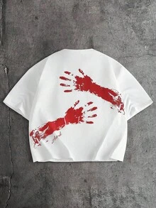 T-shirts graphiques à manches courtes pour femmes AXEPEAK avec slogan imprimé sur le devant - Blanc 3 - Voir 1